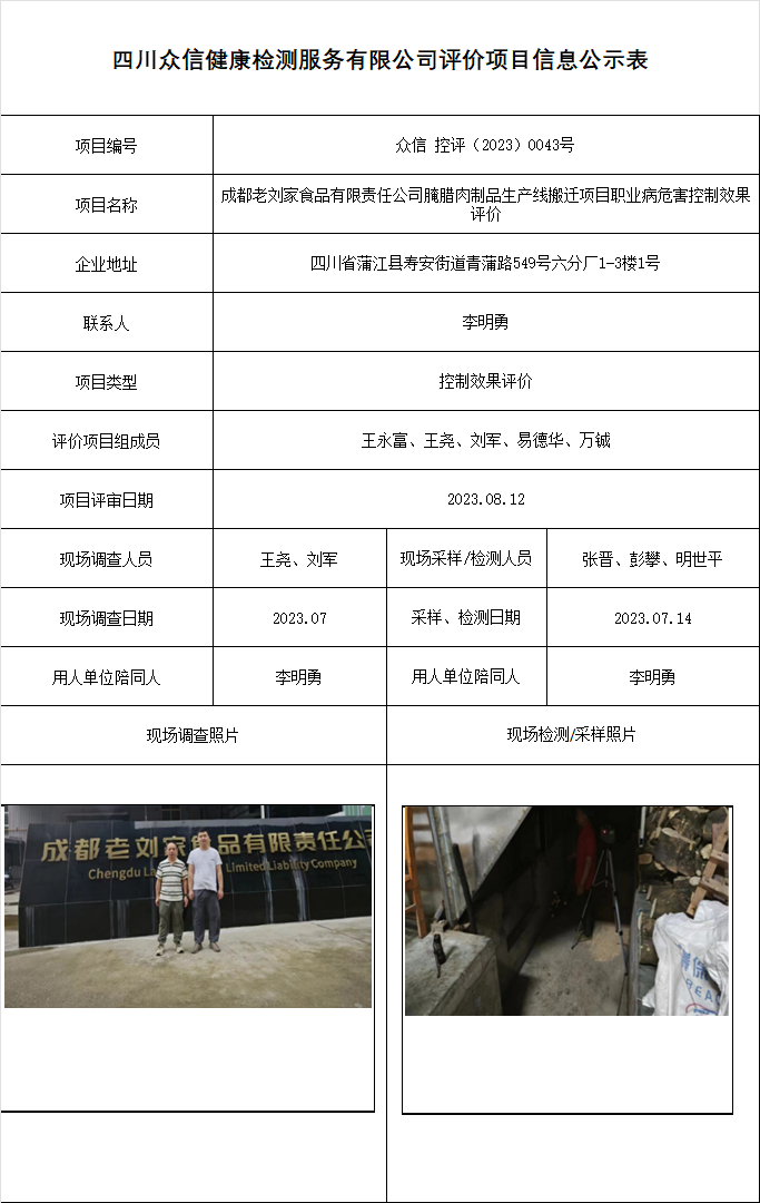 6成都老刘家食品有限责任公司腌腊肉制品生产线搬迁项目职业病危害控制效果评价.png