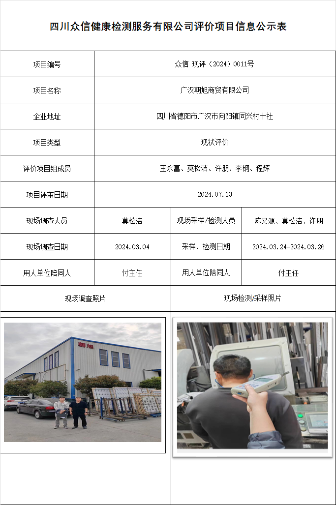 广汉朝旭商贸有限公司现评