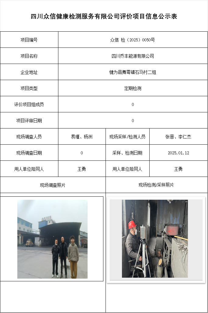 四川乔丰能源有限公司
