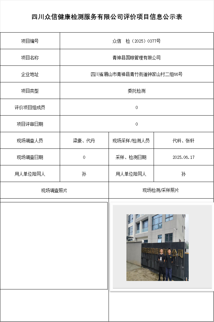 青神县国粮管理有限公司