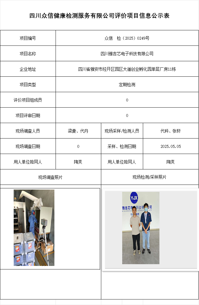四川雅吉芯电子科技有限公司