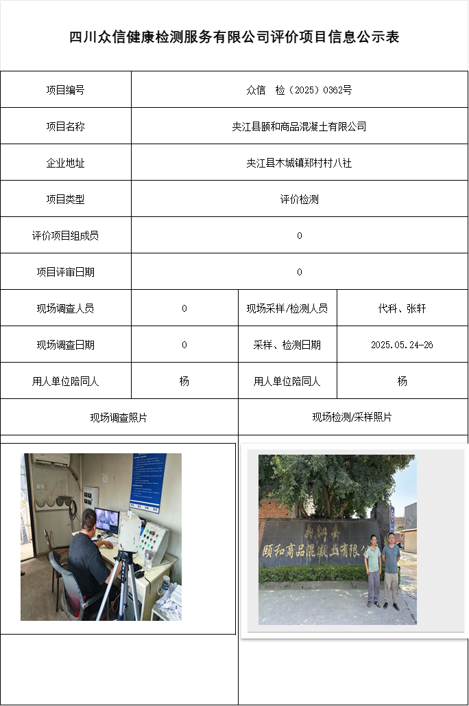 夹江县颐和商品混凝土有限公司