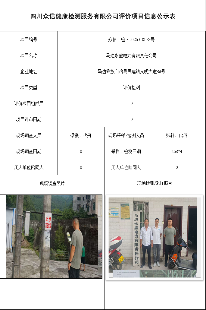 马边永盛电力有限责任公司