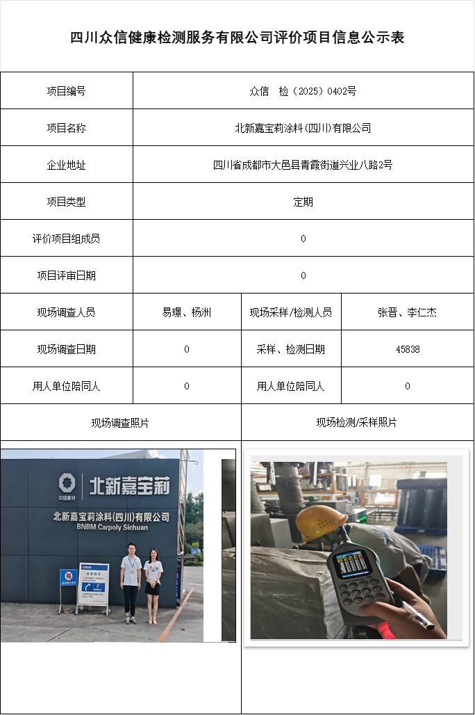 北新嘉宝莉涂料(四川)有限公司