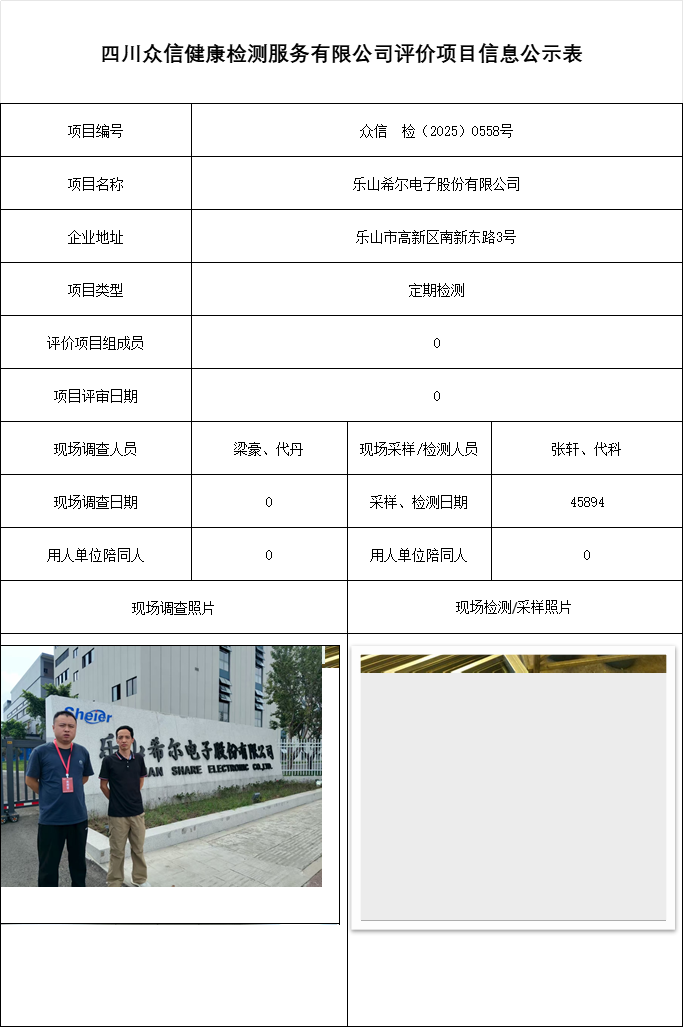 乐山希尔电子股份有限公司