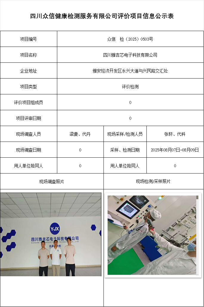 四川雅吉芯电子科技有限公司
