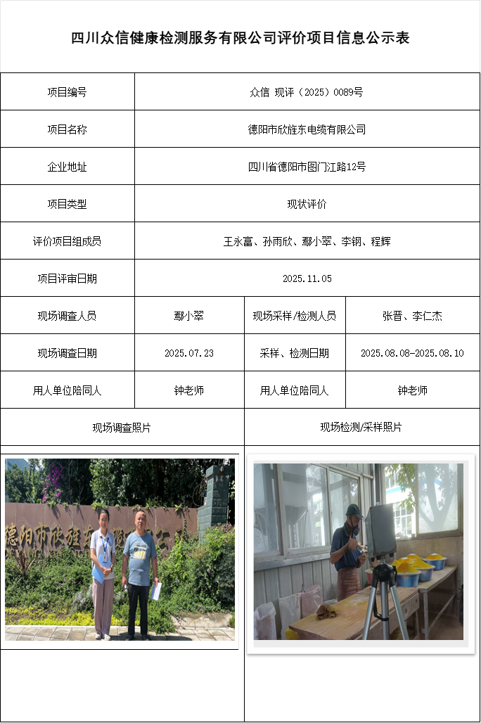 德阳市欣旌东电缆有限公司现评